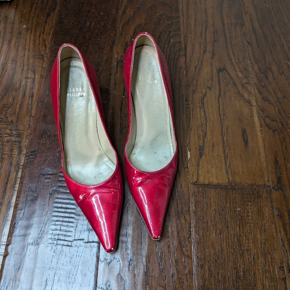 Stuart Weitzman red pumps size 8 - Picture 5 of 11